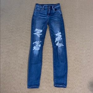 Distressed American Eagle Jeans